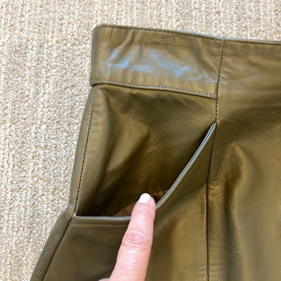Vintage Lamb Leather Evan Davies Pencil Skirt - Picture 4 of 12